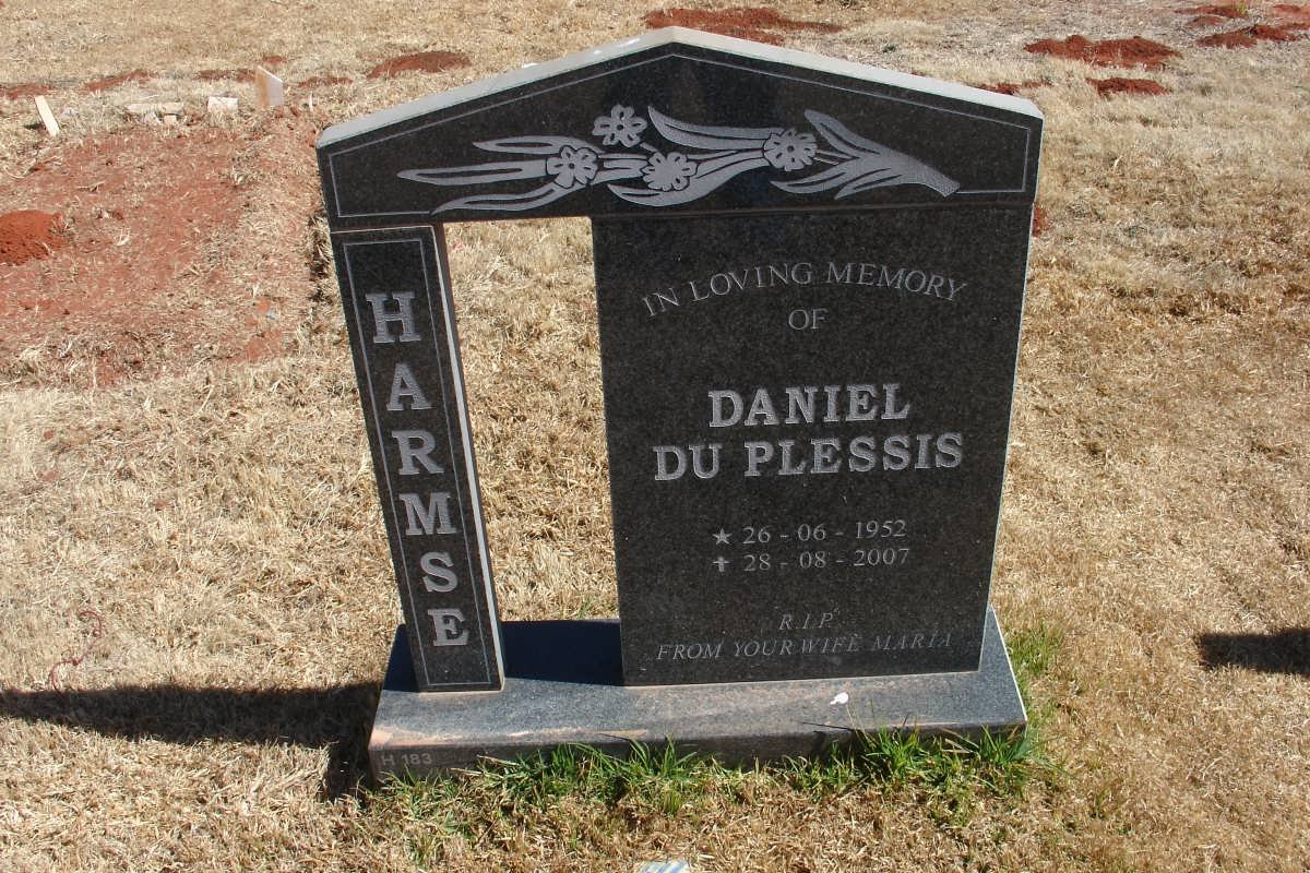 HARMSE Daniel du Plessis 1952-2007