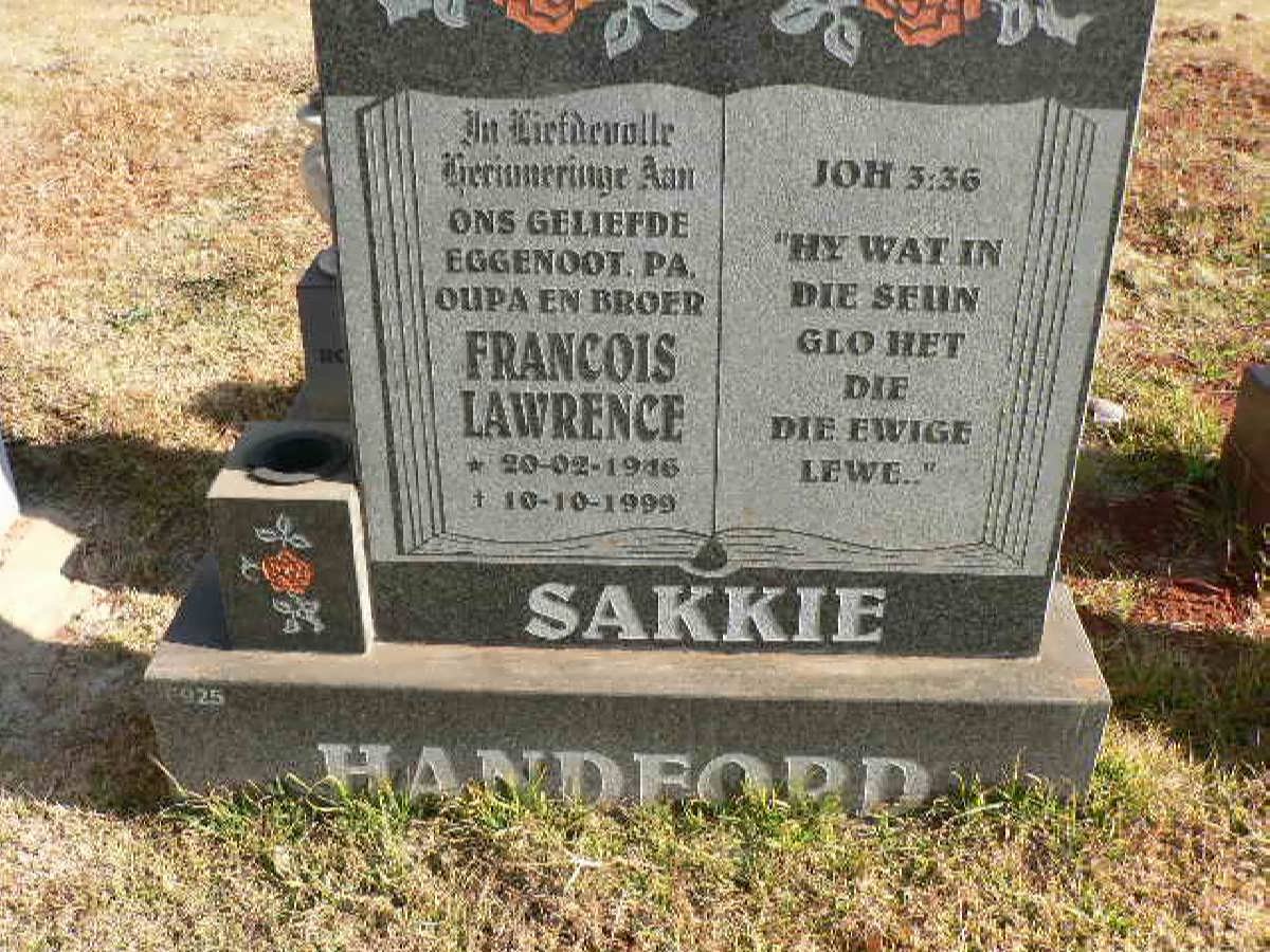 HANDFORD Francois Lawrence 1916-1999