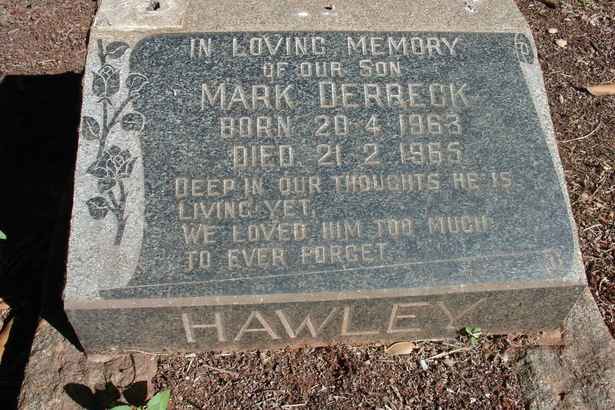 HAWLEY Mark Derreck 1963-1965