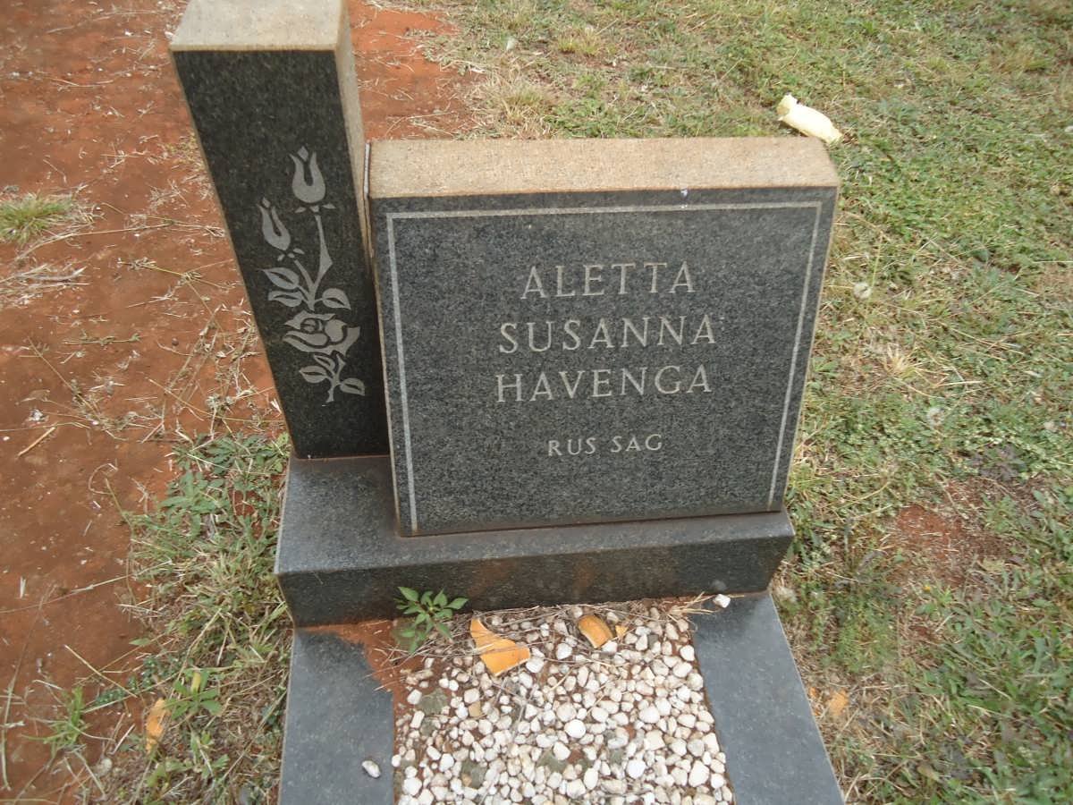 HAVENGA Aletta Susanna