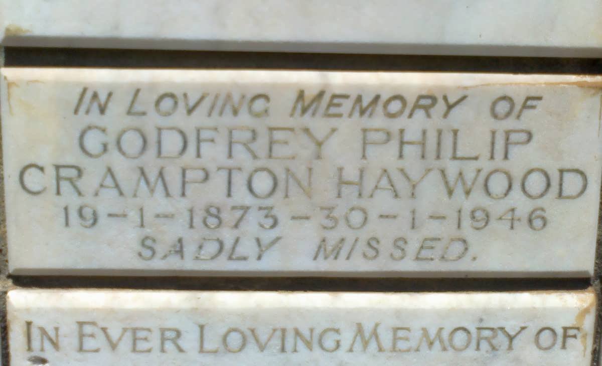 HAYWOOD Godfrey Philip Crampton 1873-1946