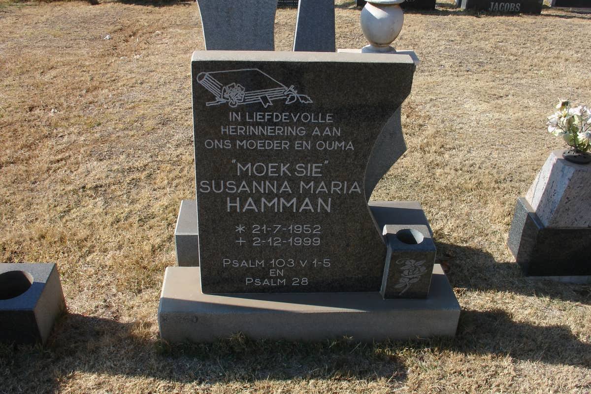 HAMMAN Susanna Maria 1952-1999