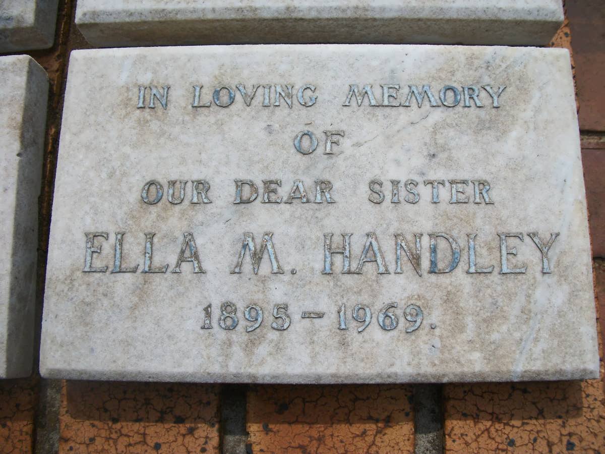 HANDLEY Ella M. 1895-1969