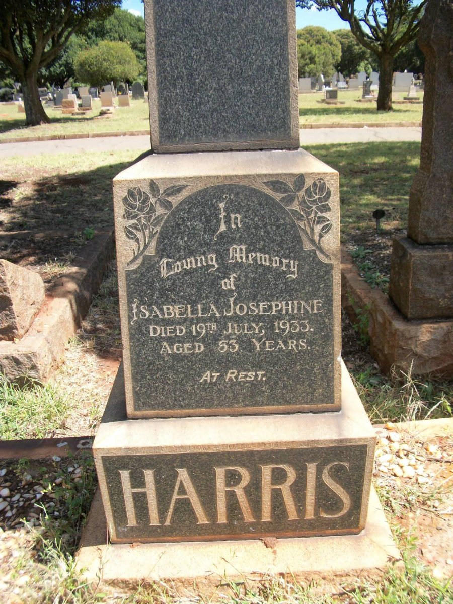 HARRIS Isabella Josephine -1933