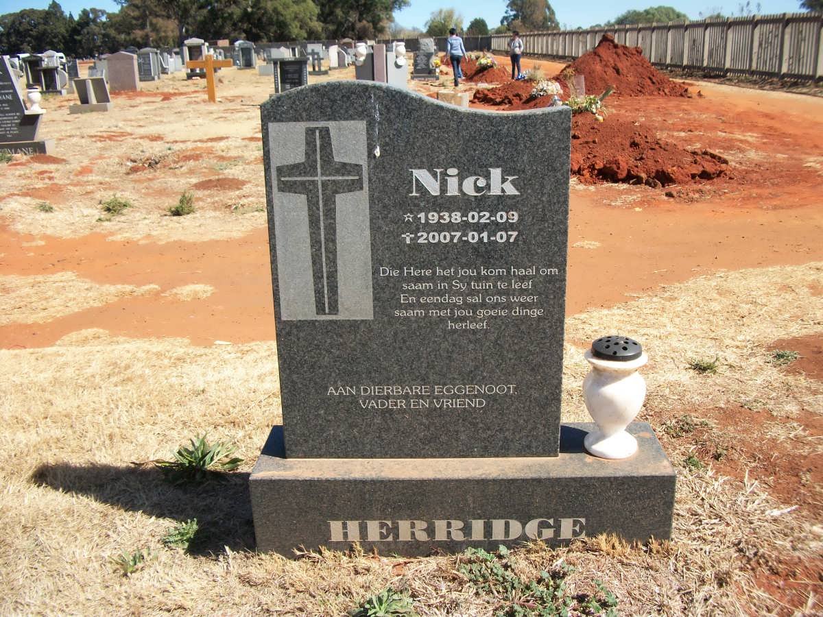 HERRIDGE Nick 1938-2007