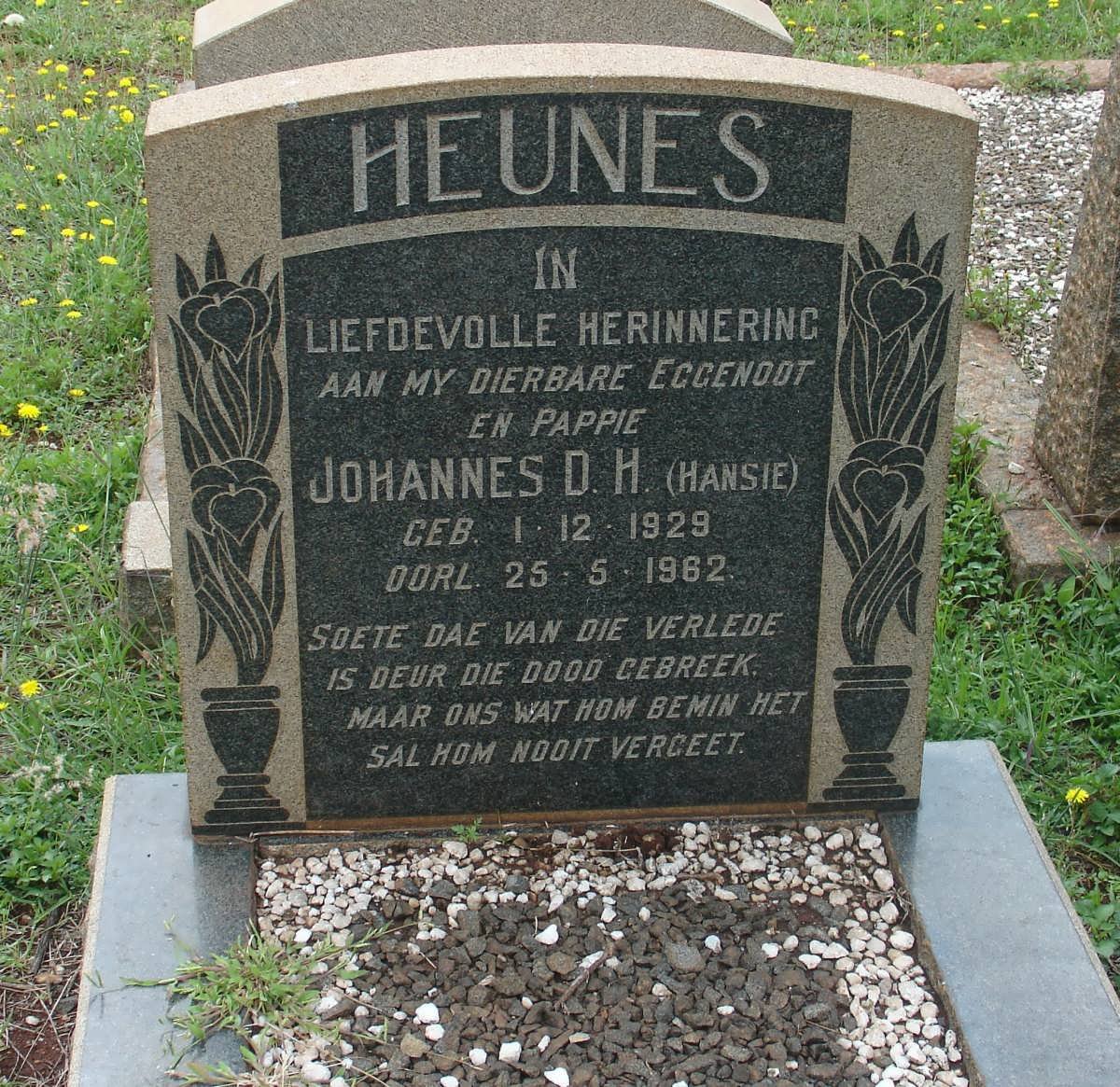 HEUNES Johannes D.H. 1929-1962