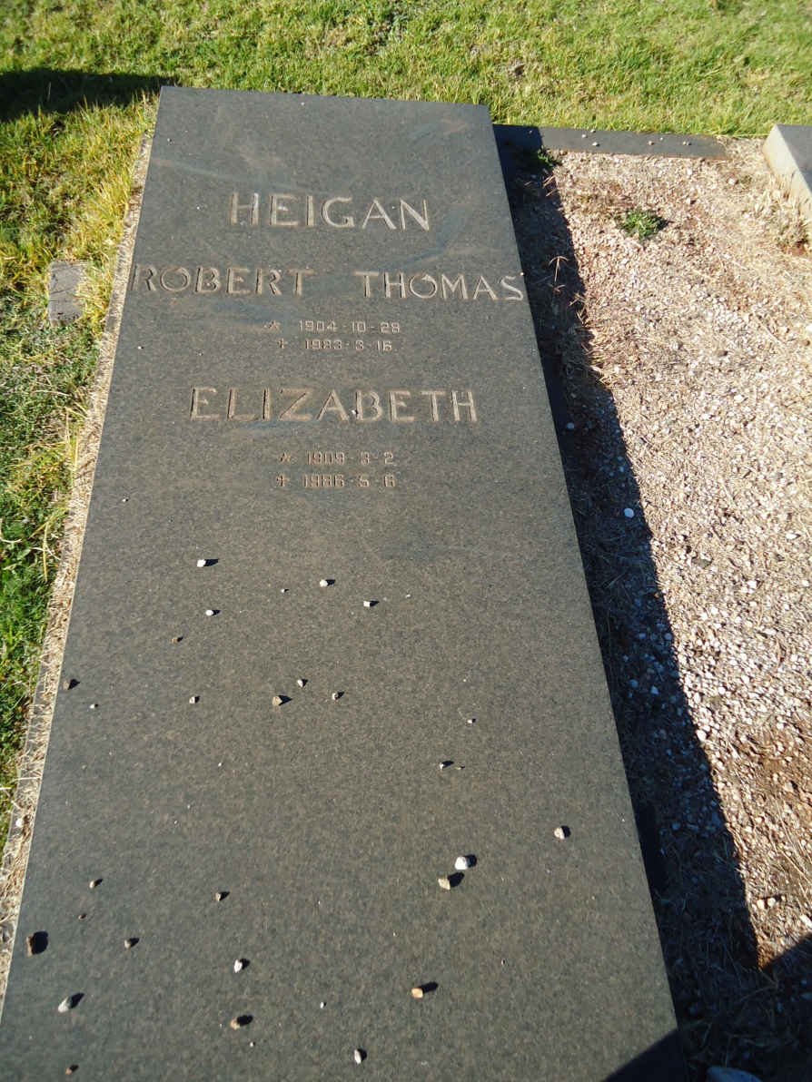 HEIGAN Robert Thomas 1904-19? &amp; Elizabeth 1908-19?