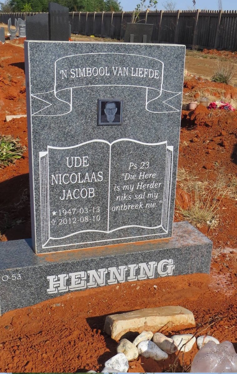 HENNING Ude Nicolaas Jacob 1947-2012