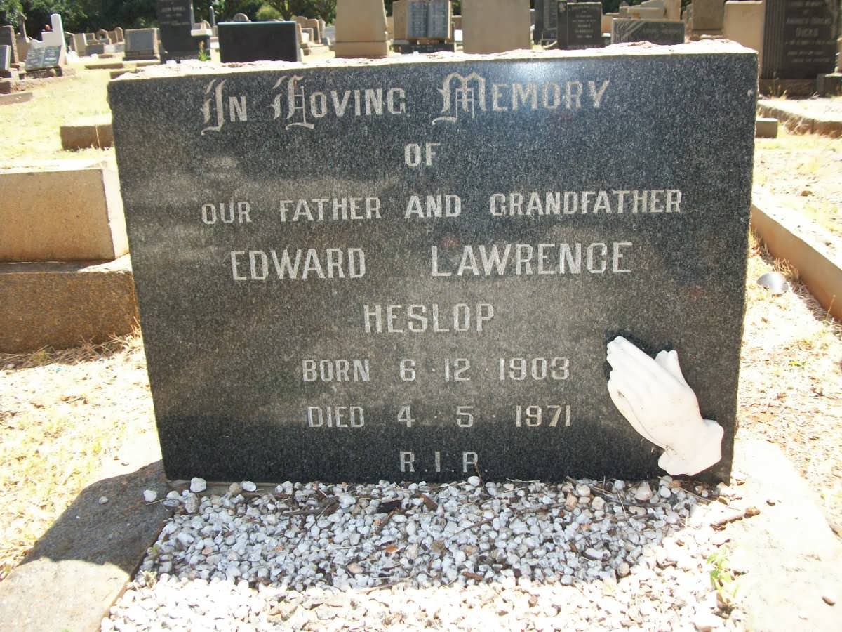 HESLOP Edward Lawrence 1903-1971