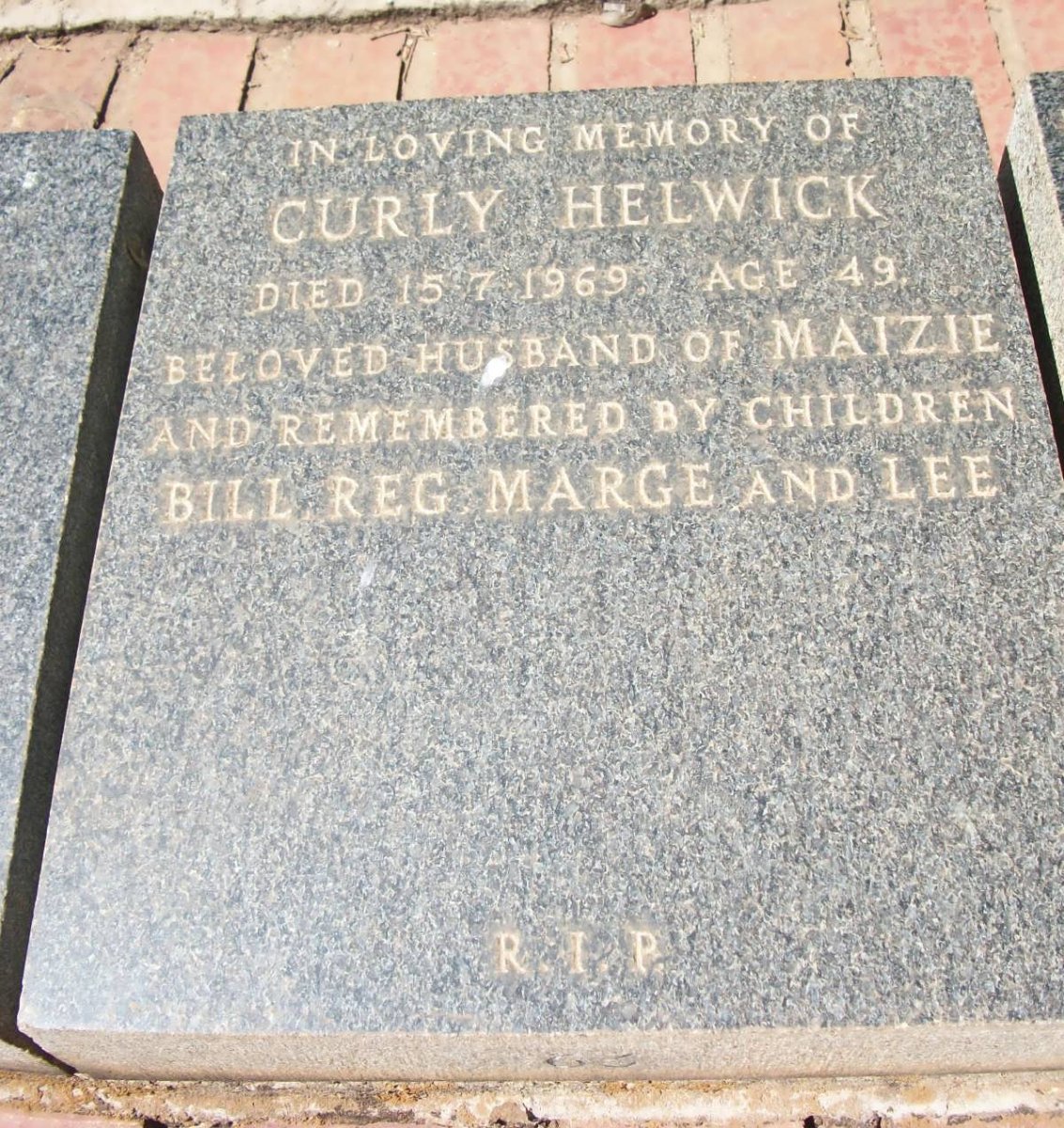 HELWICK Curly -1969
