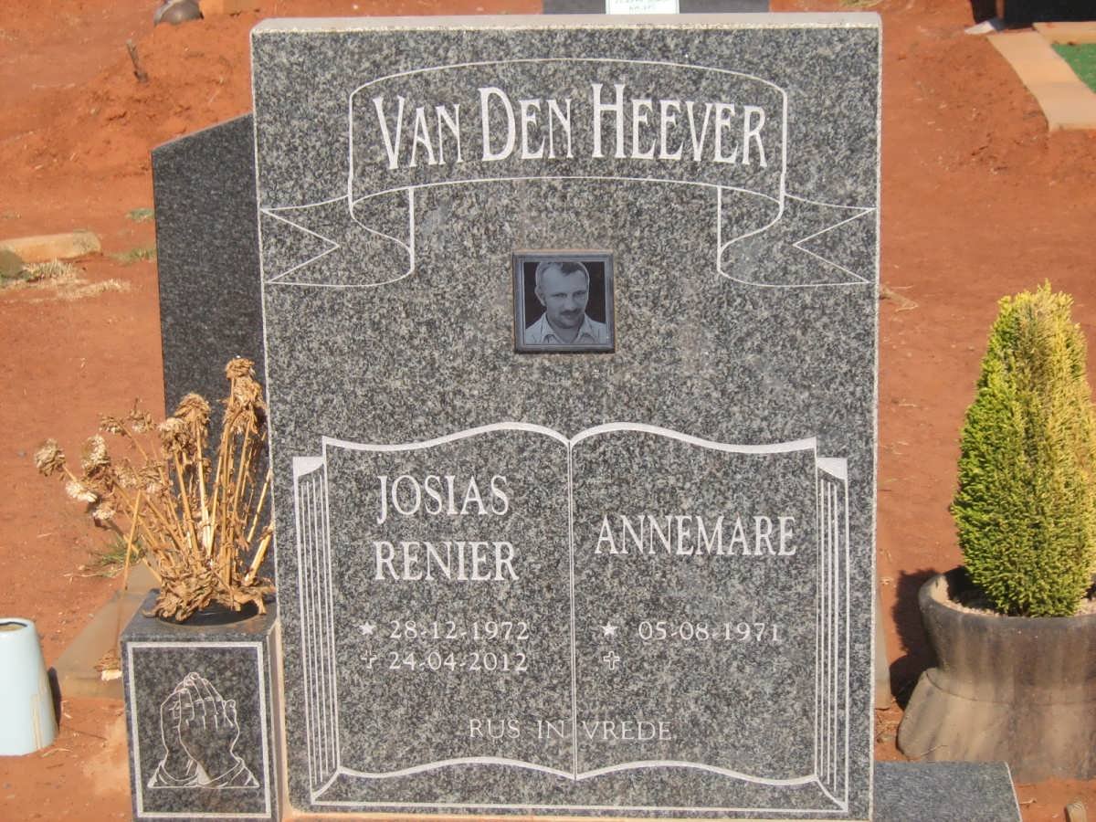 HEEVER Josias Renier, van den 1972-2012 Annemare 1971-