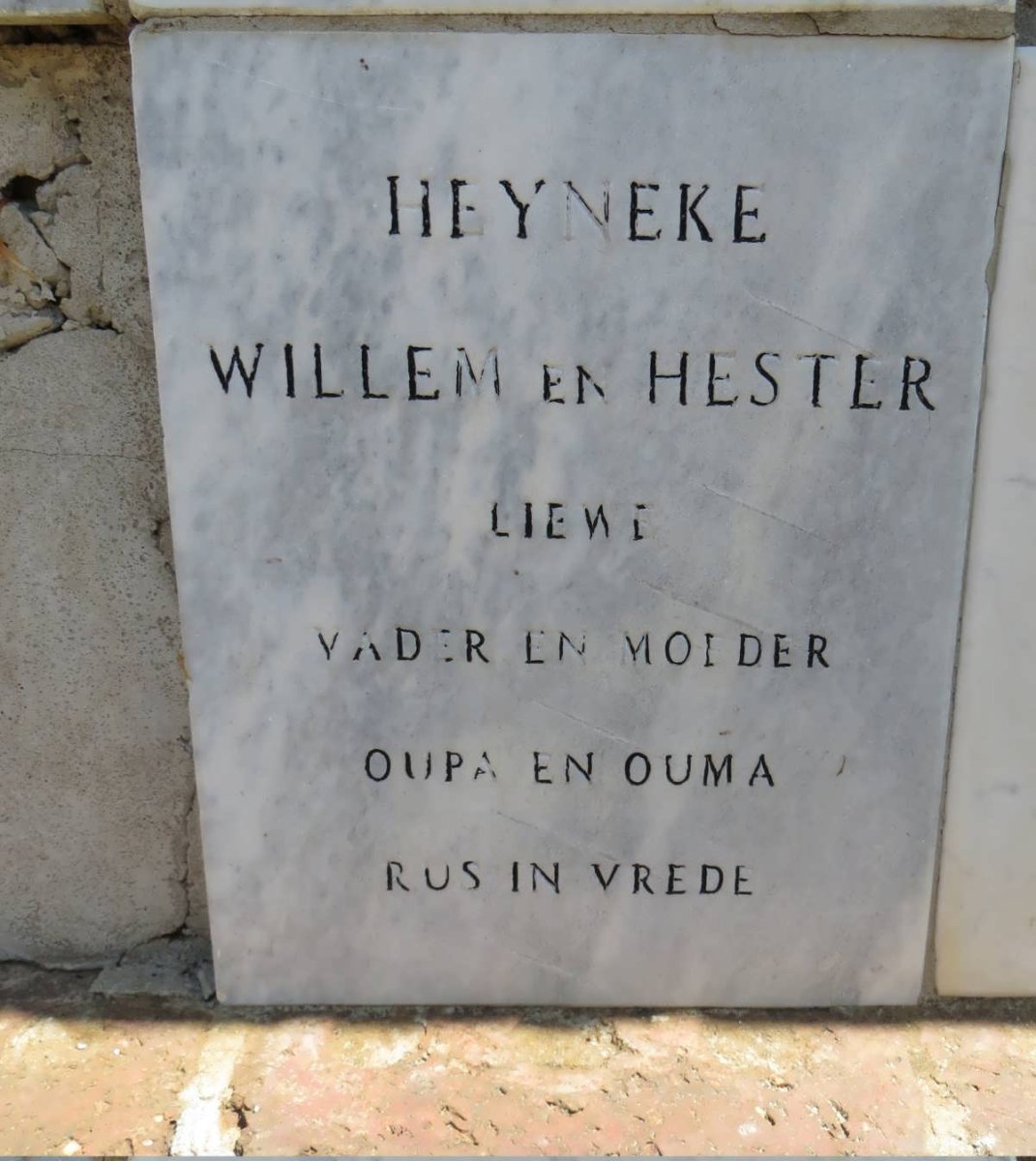 HEYNEKE Willem &amp; Hester