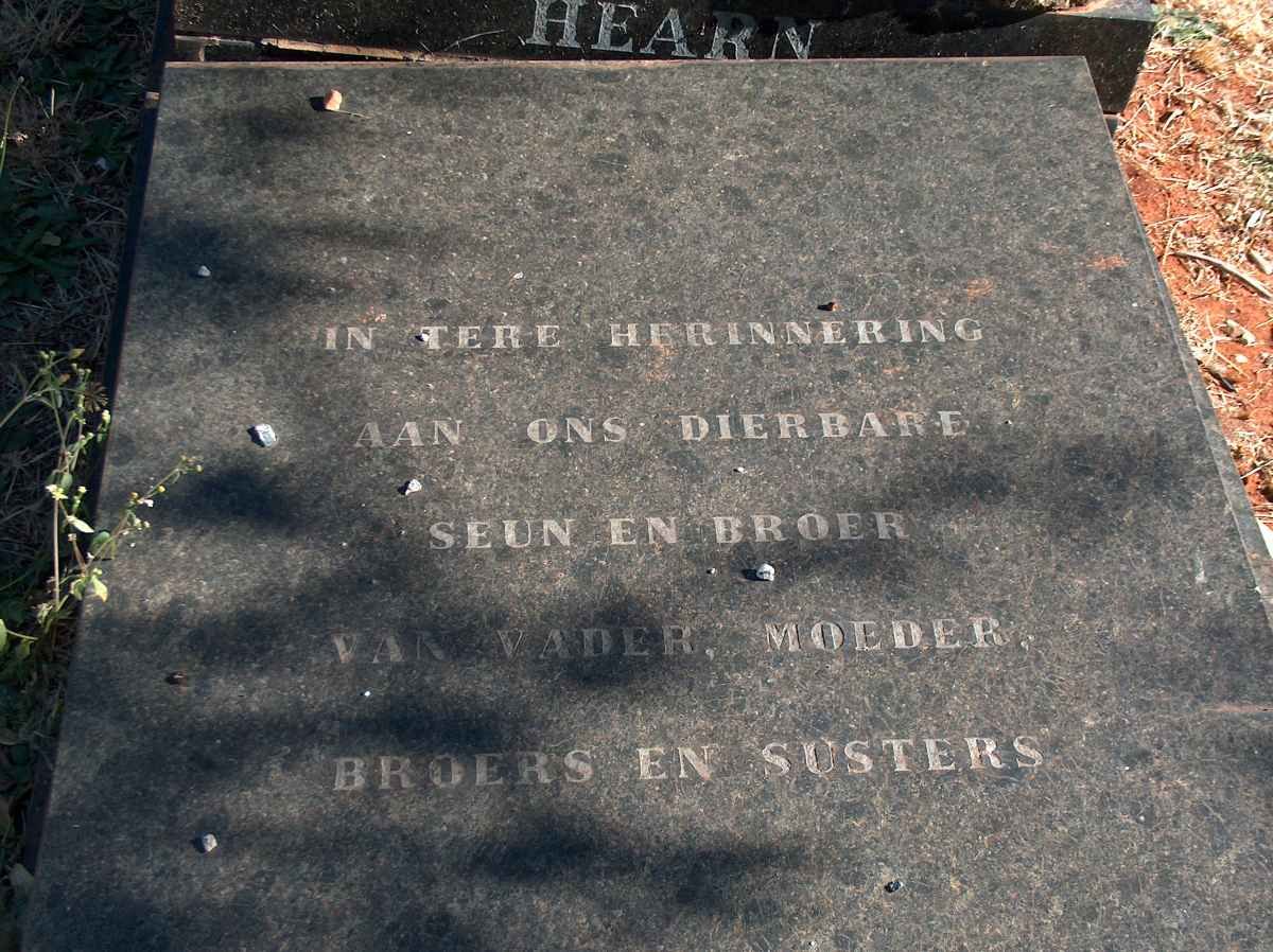 HEARN Samuel John 1953-1981