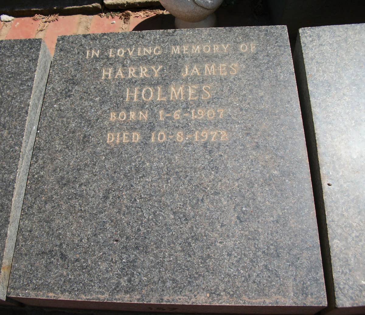 HOLMES Harry James 1907-1972