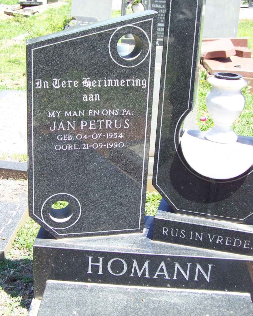 HOMANN Jan Petrus 1954-1990