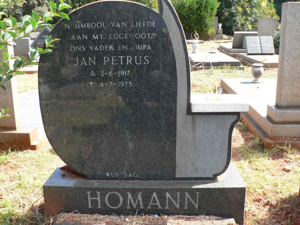 HOMANN Jan Petrus 1917-1975