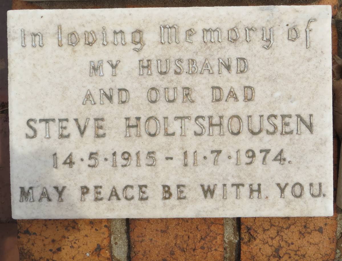HOLTSHOUSEN Steve 1915-1974