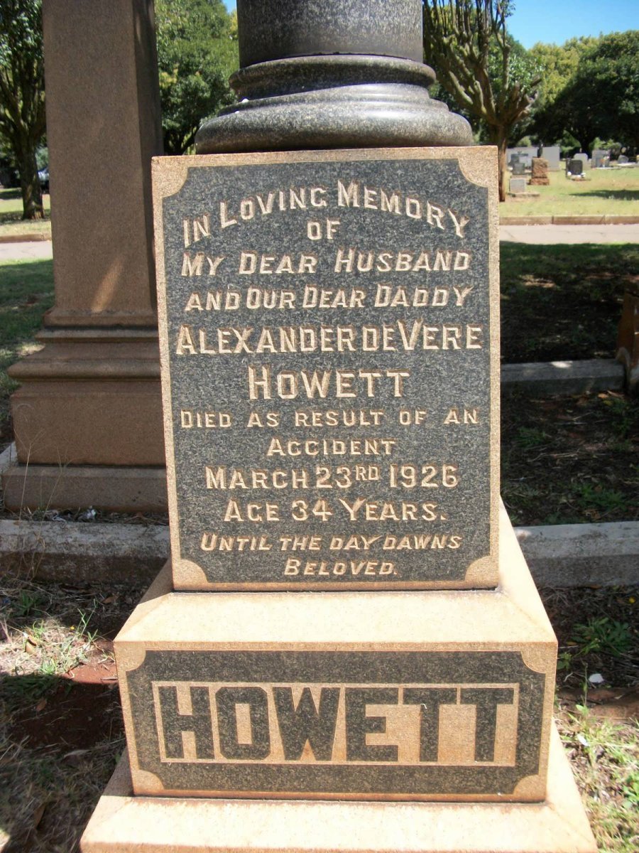 HOWETT Alexander de Vere -1926