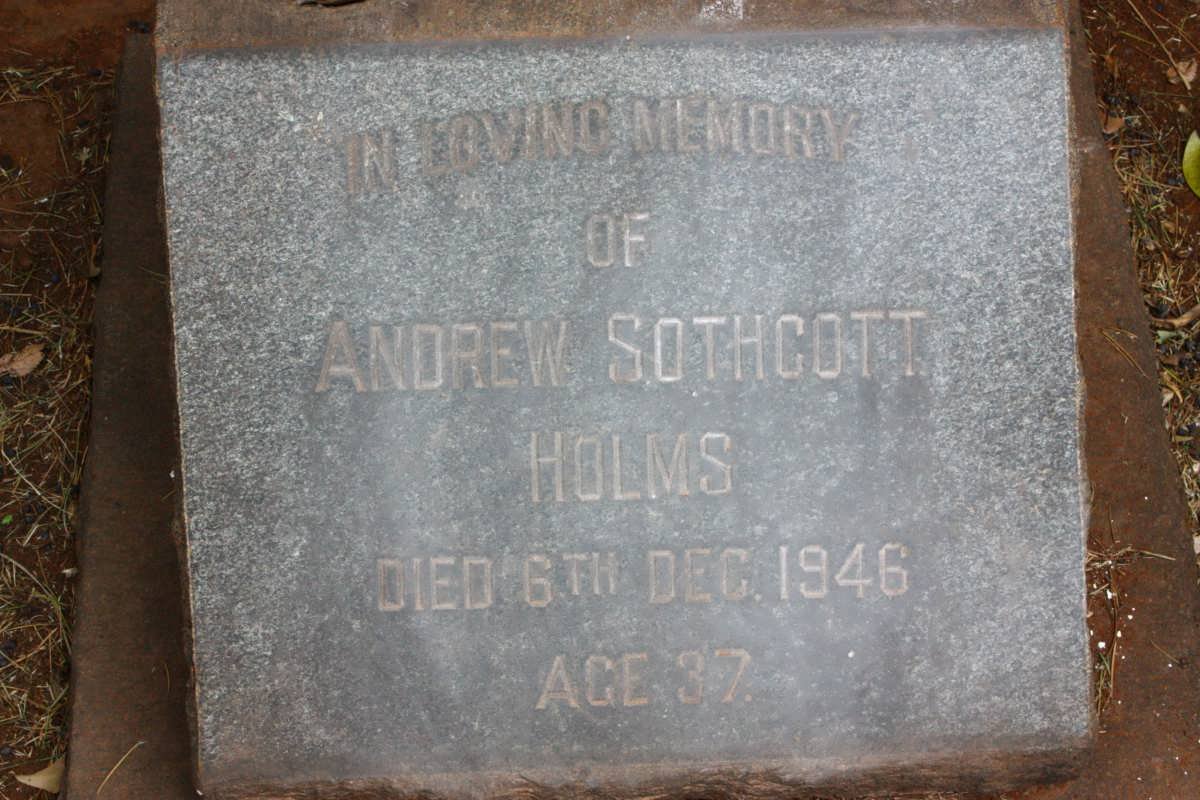 HOLMS Andrew Sothcott -1946