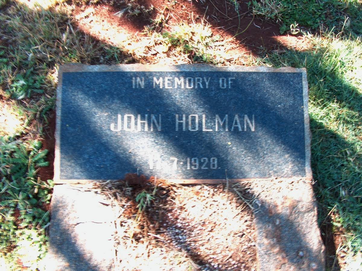 HOLMAN John -1928