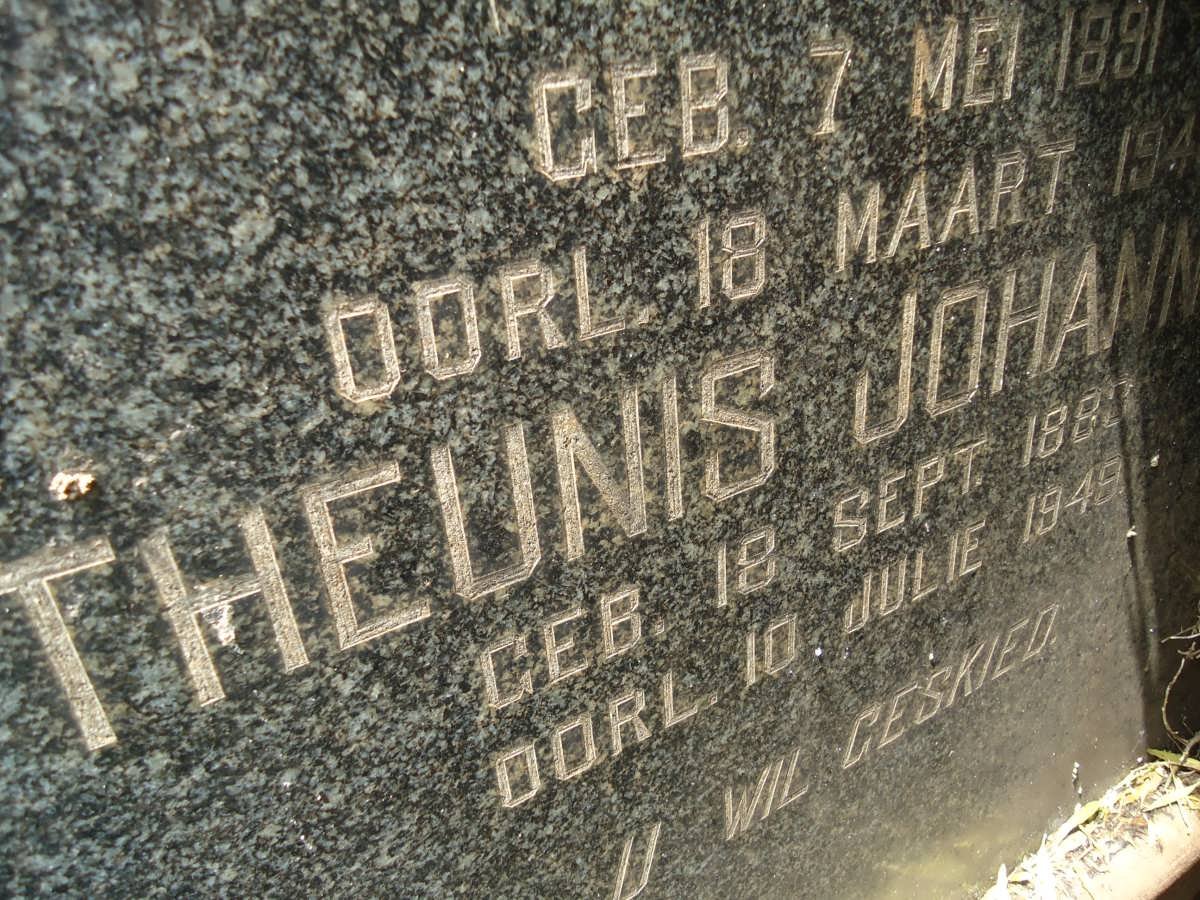 HORN Theunis Johannes 1880-1949