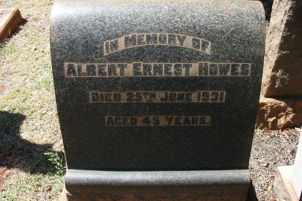 HOWES Albert Ernest -1931
