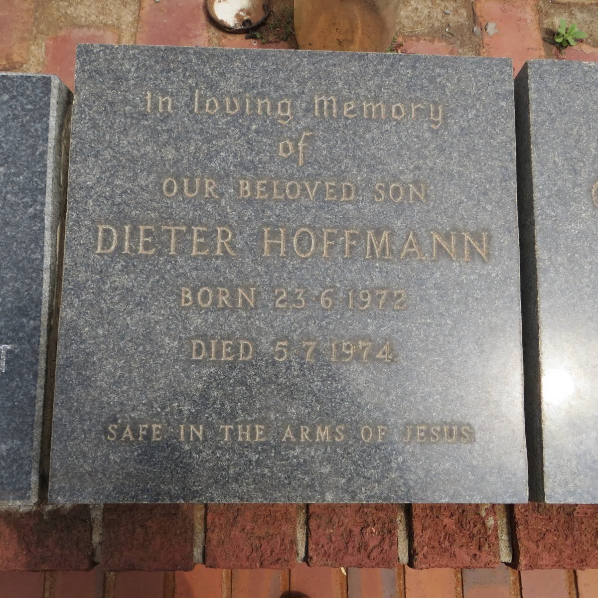 HOFFMANN Dieter 1972-1974