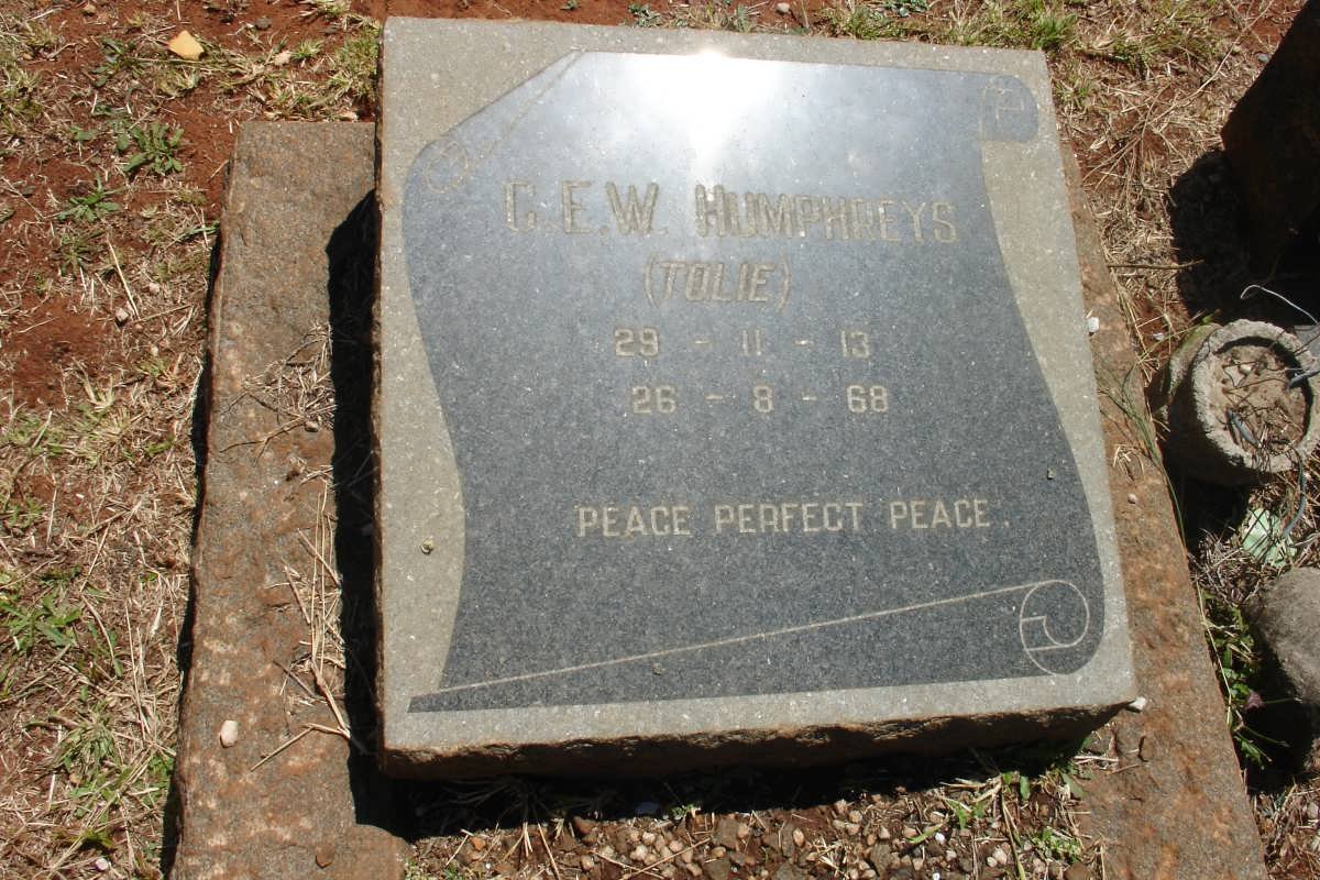 HUMPHREYS C.E.W. 1913-1968
