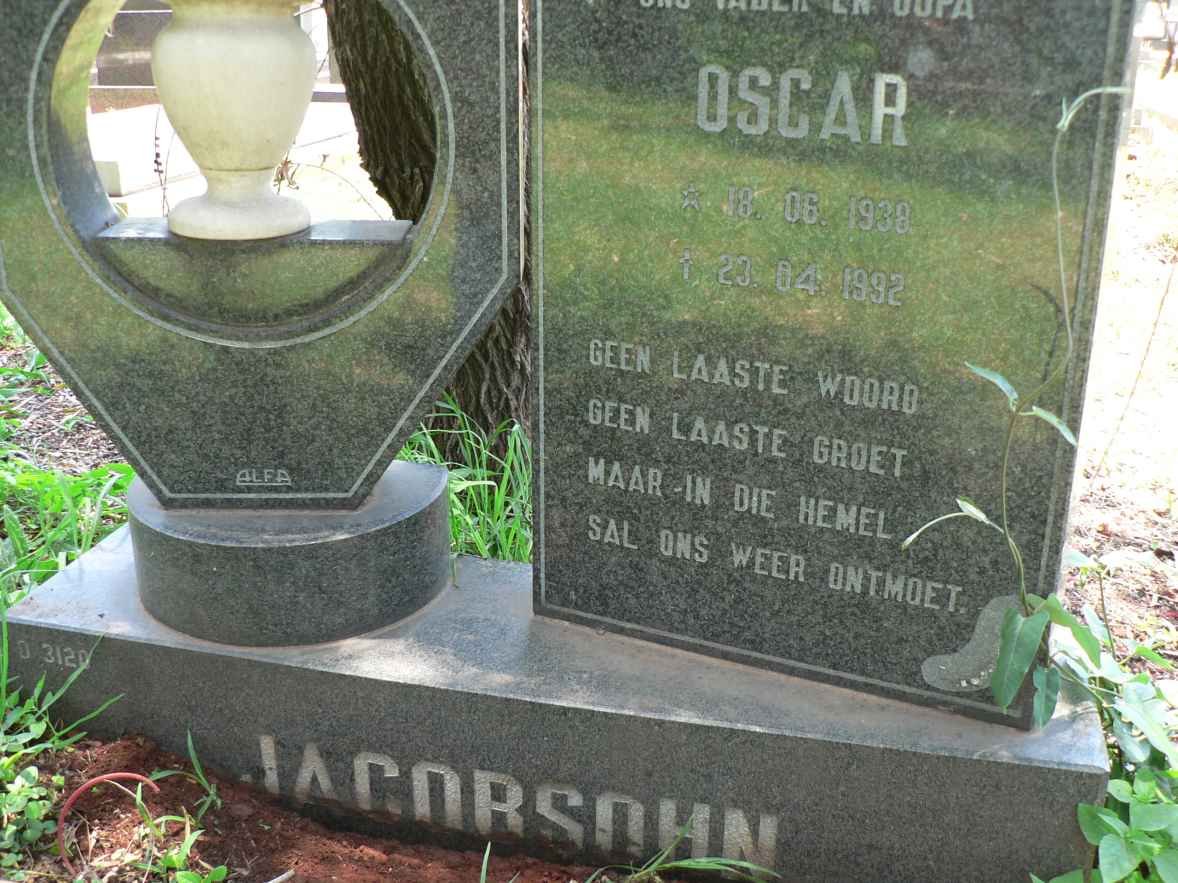 JACOBSOHN Oscar 1938-1992
