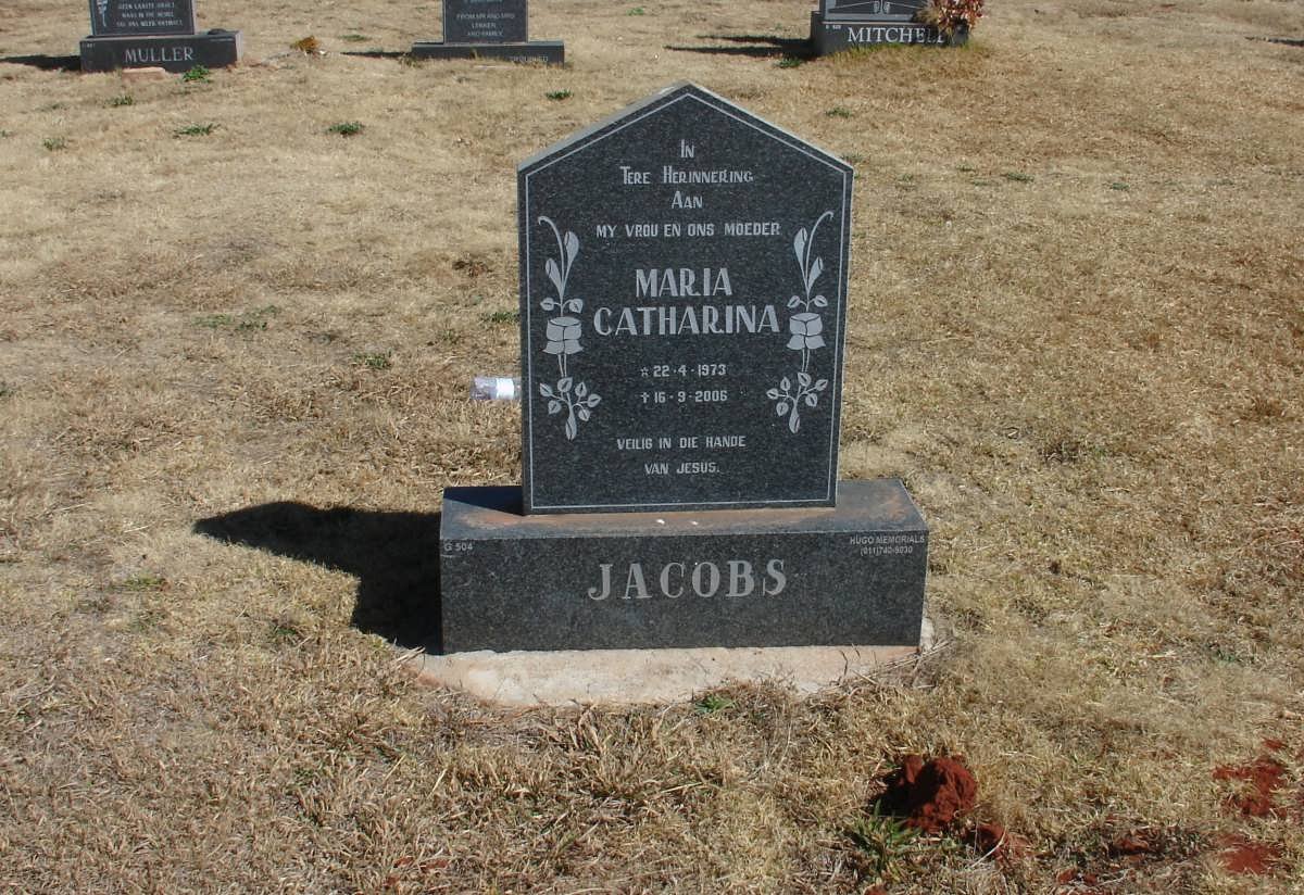 JACOBS Maria Catharine 1973-2006