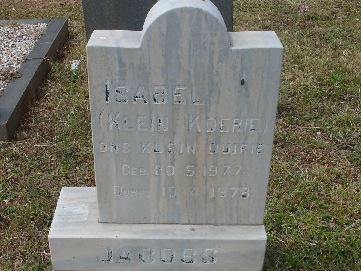 JACOBS Isabel 1977-1978