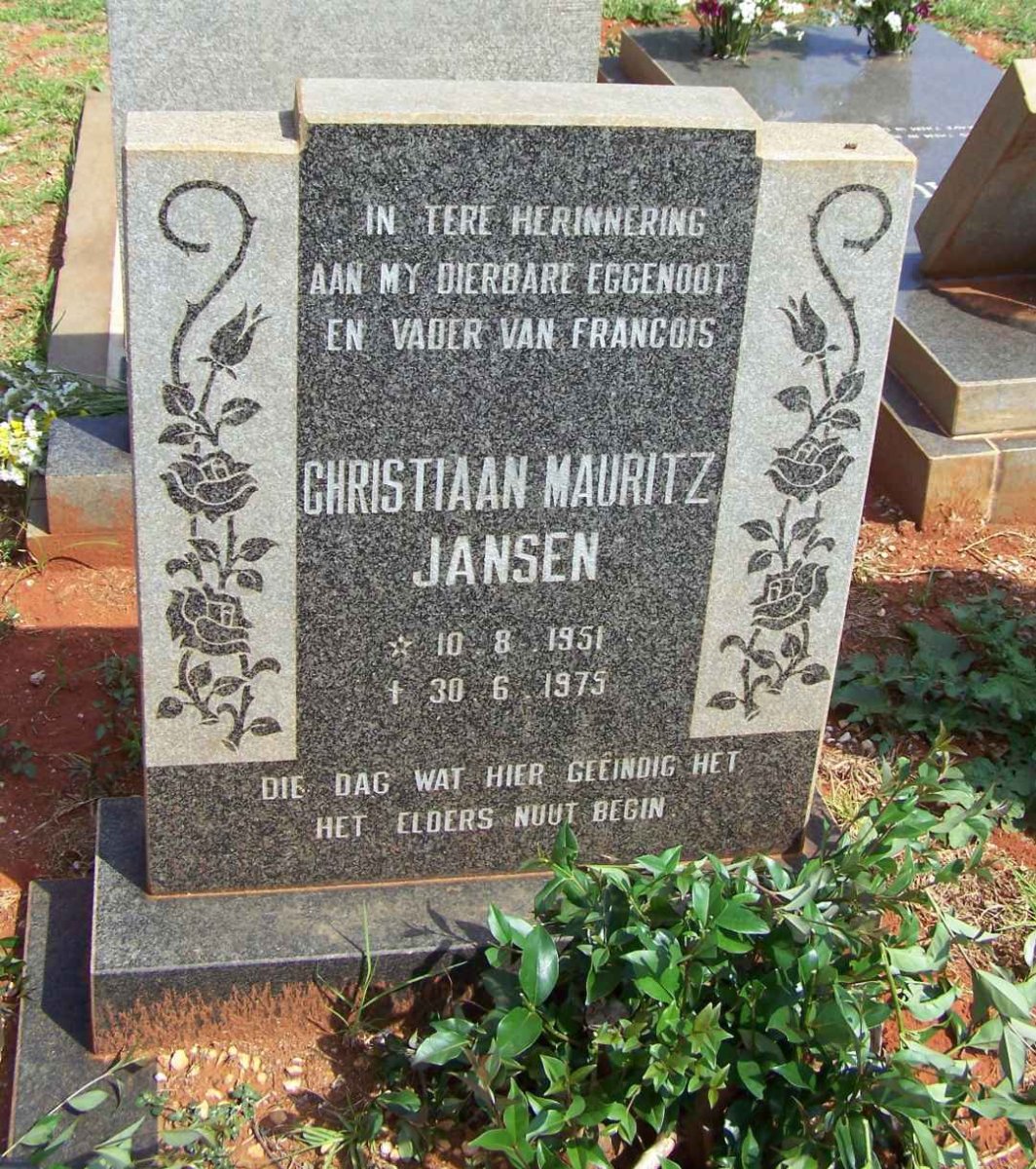 JANSEN Christiaan Mauritz 1951-1975