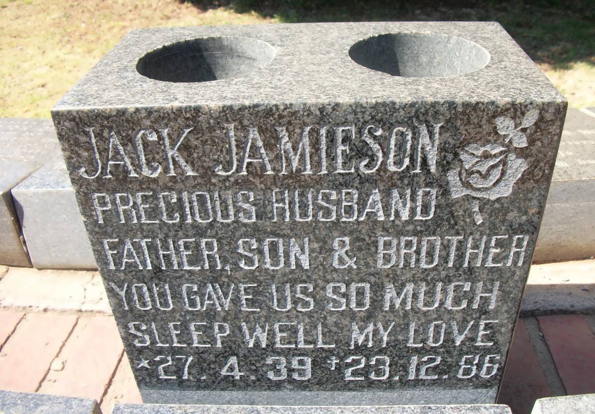 JAMIESON Jack 1939-1986