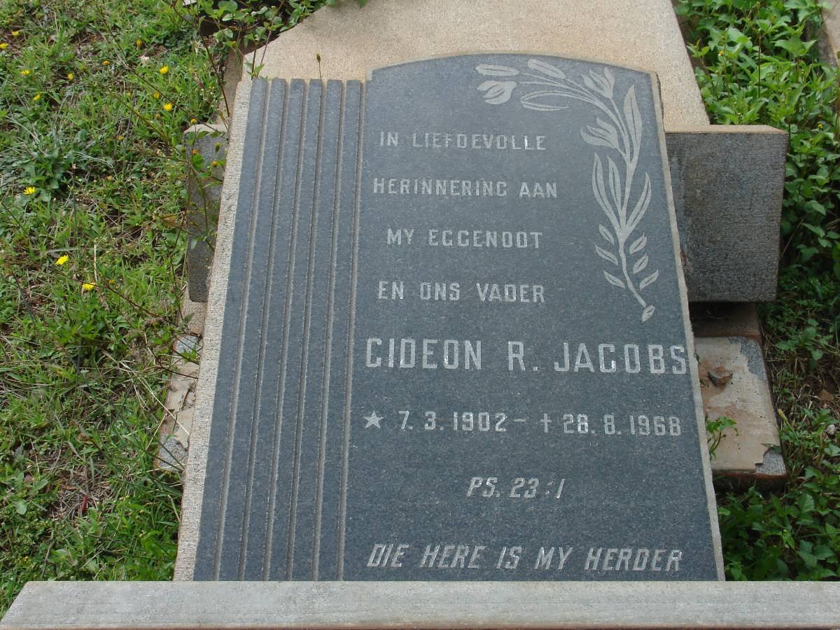 JACOBS Gideon R. 1902-1968