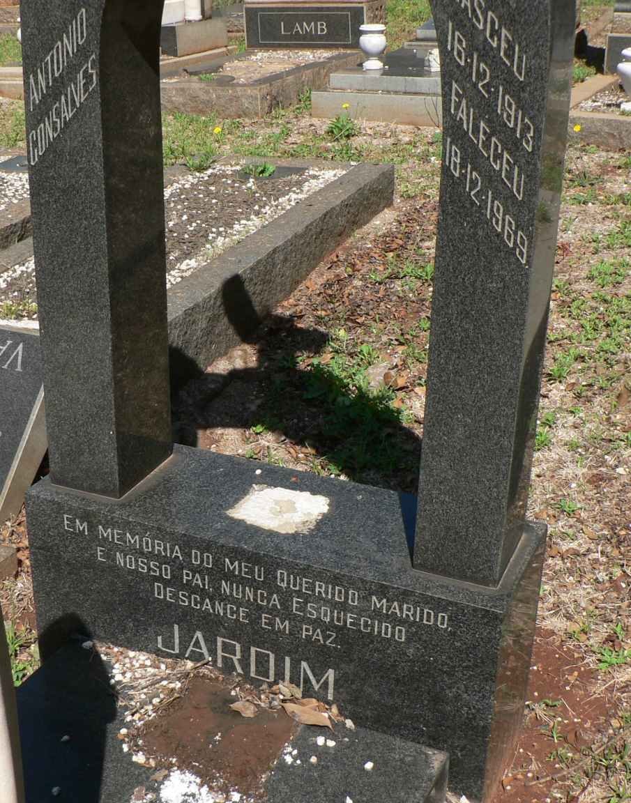 JARDIM Antonio Consalves 1913-1969