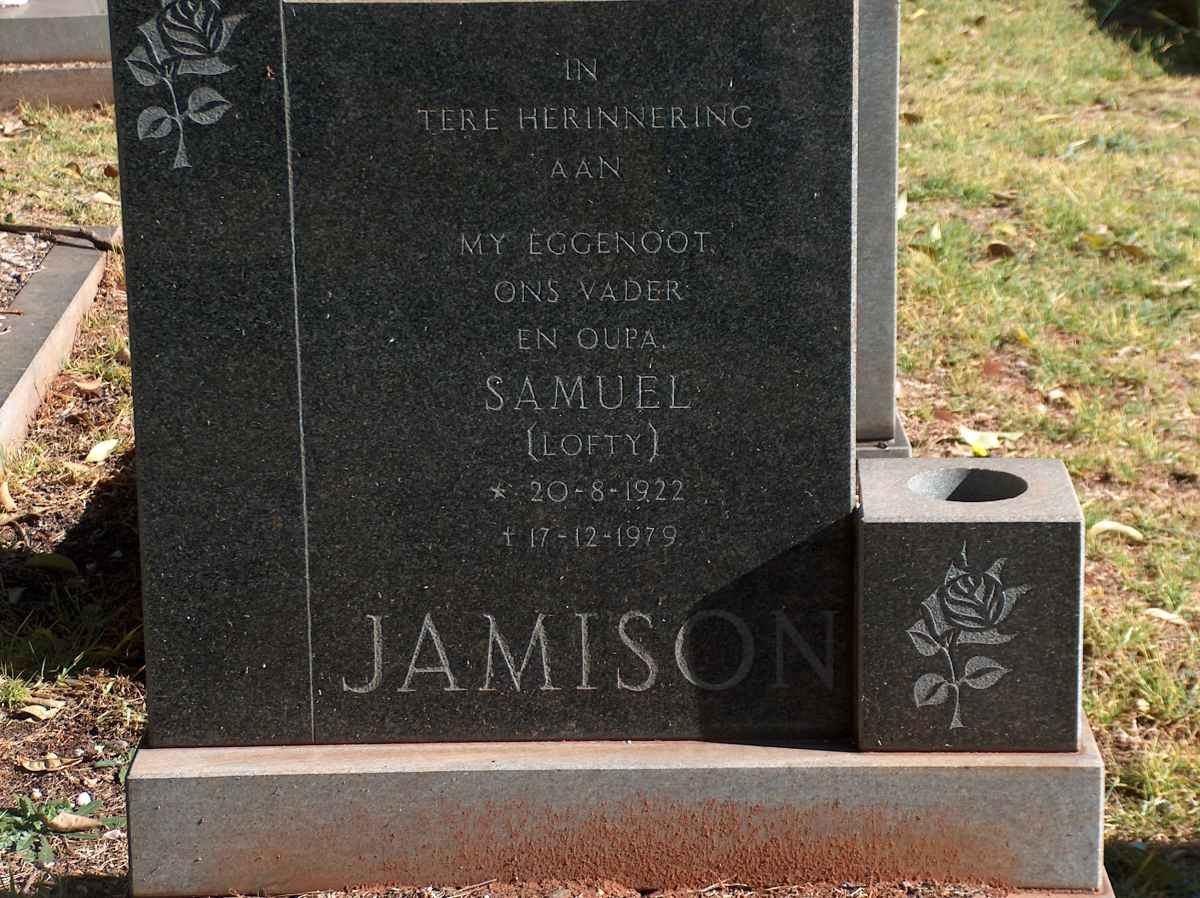 JAMISON Samuel 1922-1979
