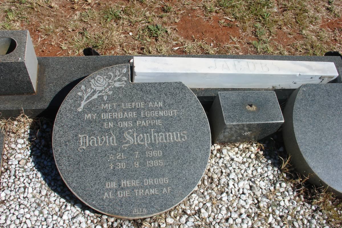 JACOBS David Stephanus 1960-1985