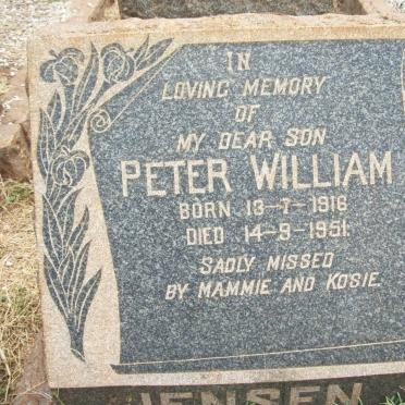 JENSEN Peter William 1916-1951