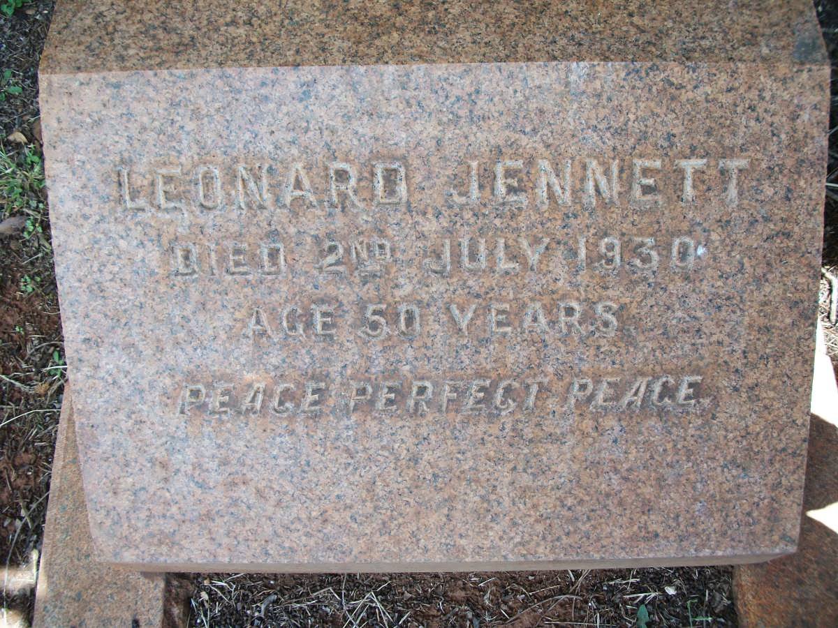 JENNETT Leonard -1930