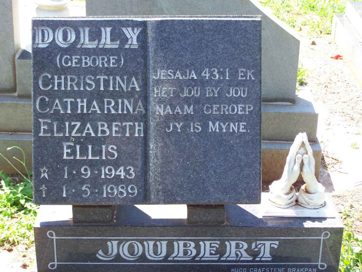JOUBERT Christina Catharina Elizabeth nee ELLIS 1943-1989