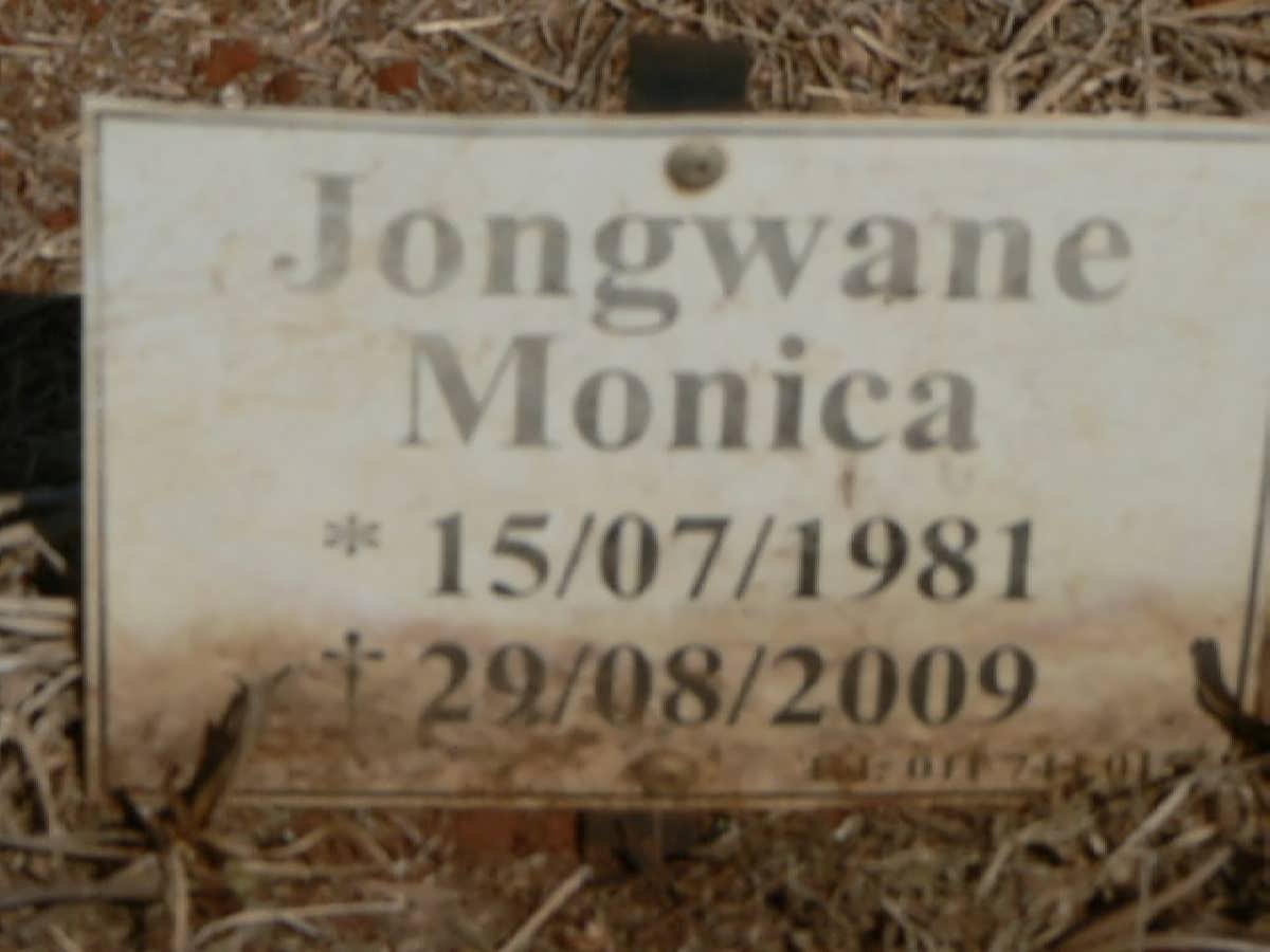 JONGWANE Monica 1981-2009