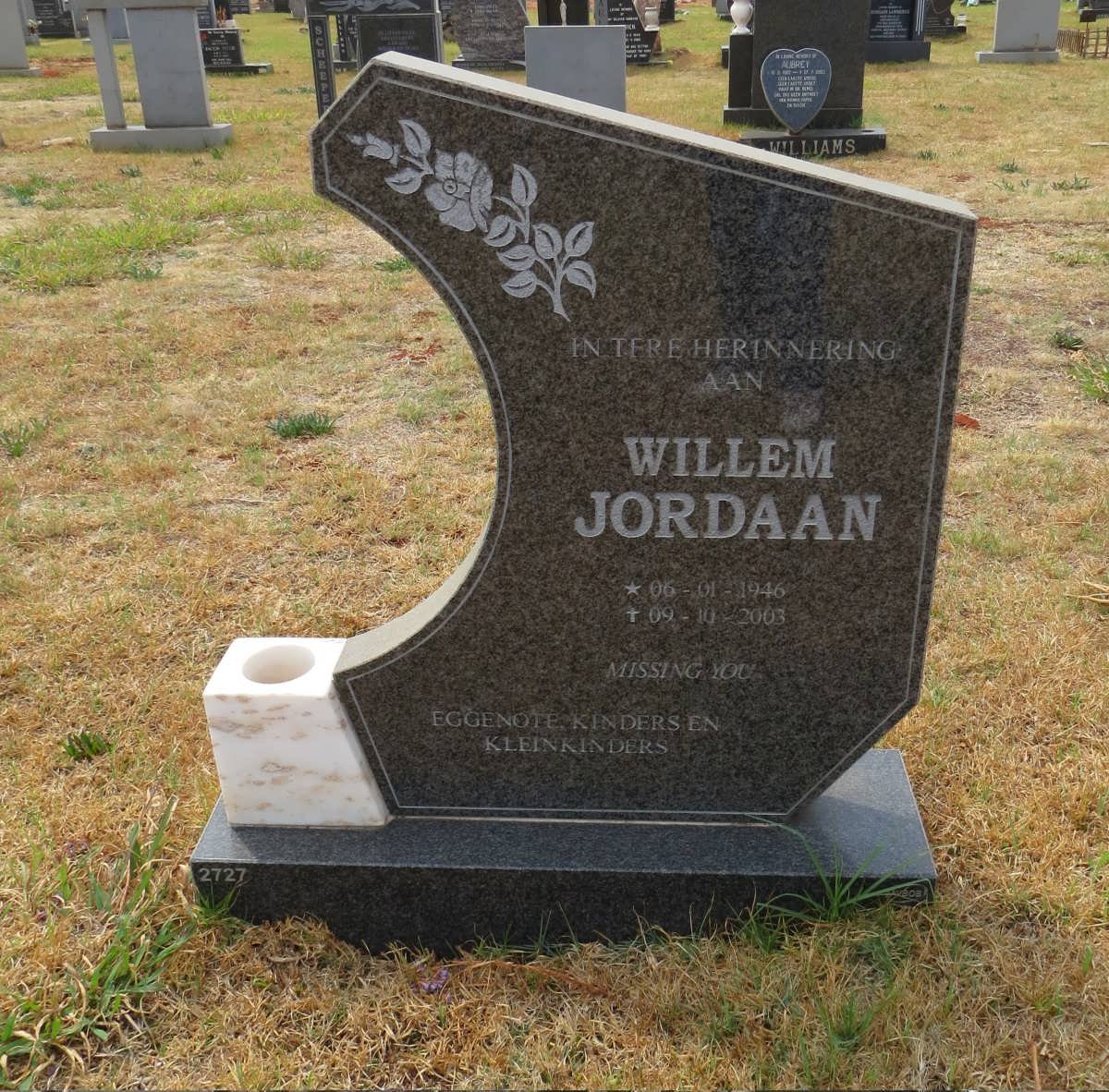JORDAAN Willem 1946-2003