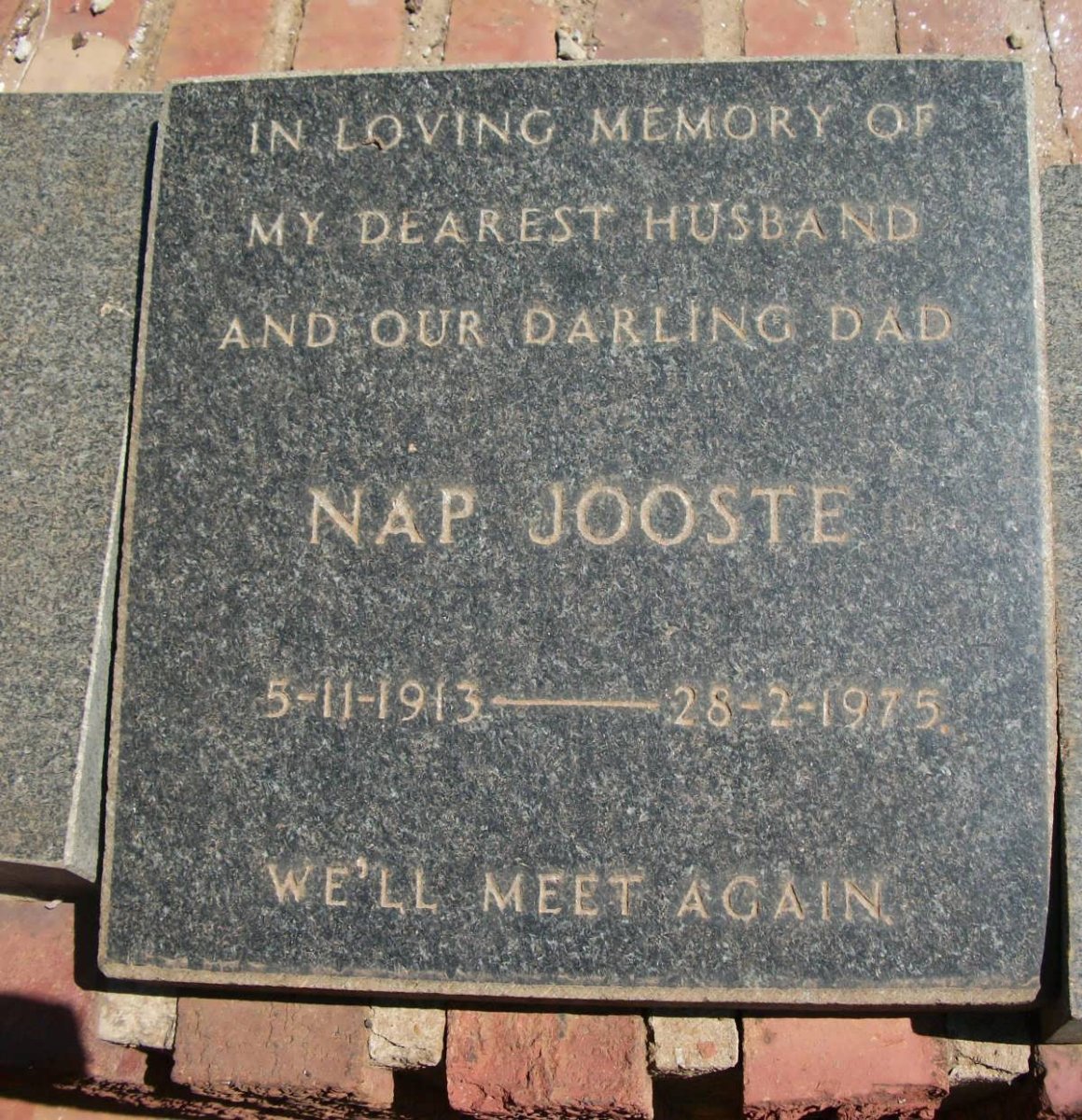JOOSTE Nap 1913-1975