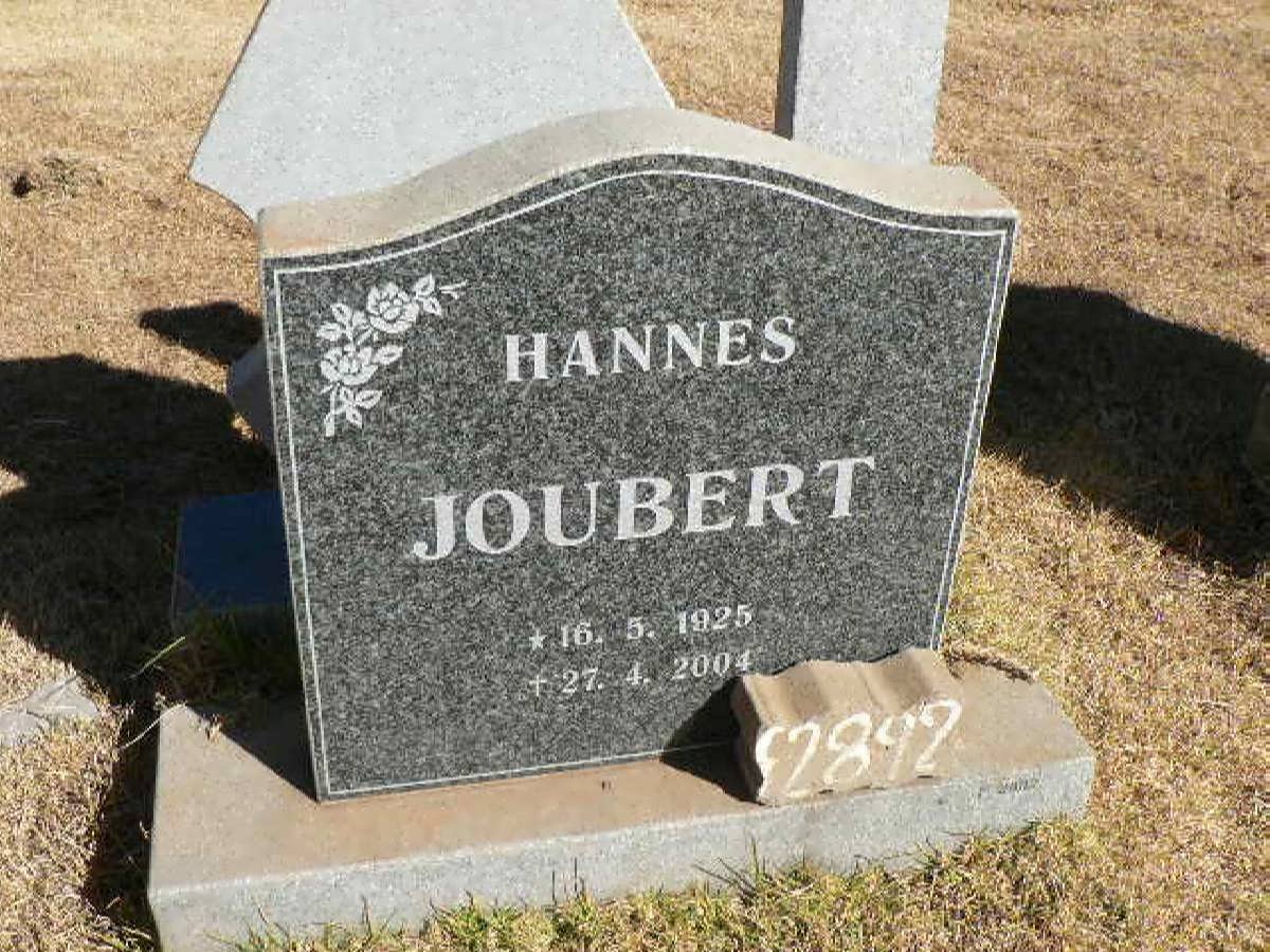 JOUBERT Hannes 1925-2004
