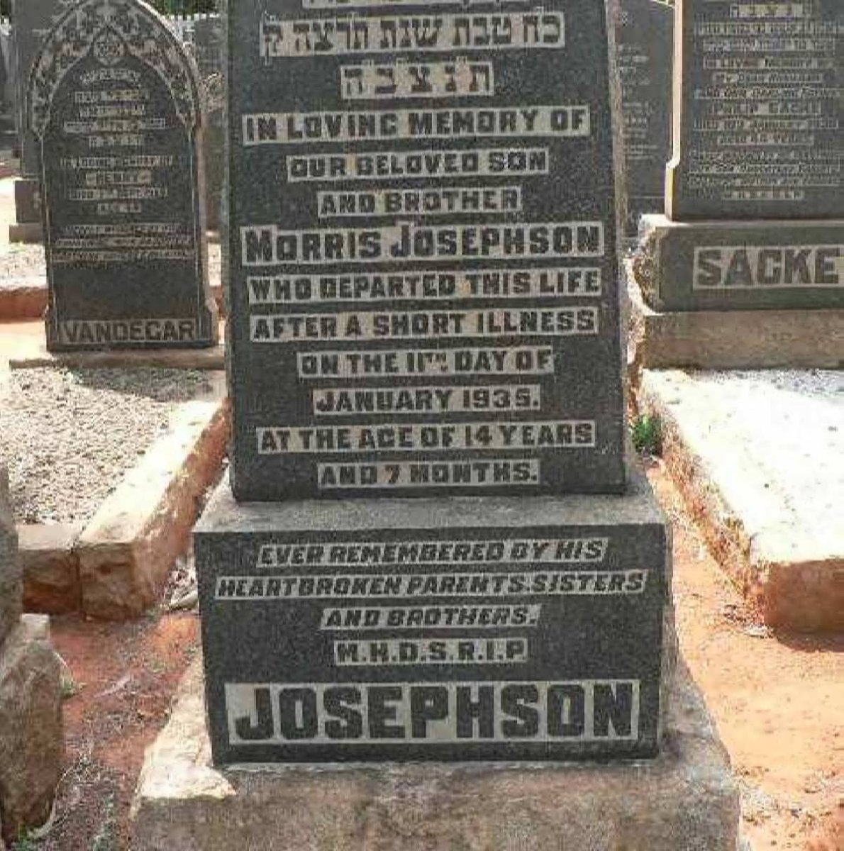 JOSEPHSON Morris -1935