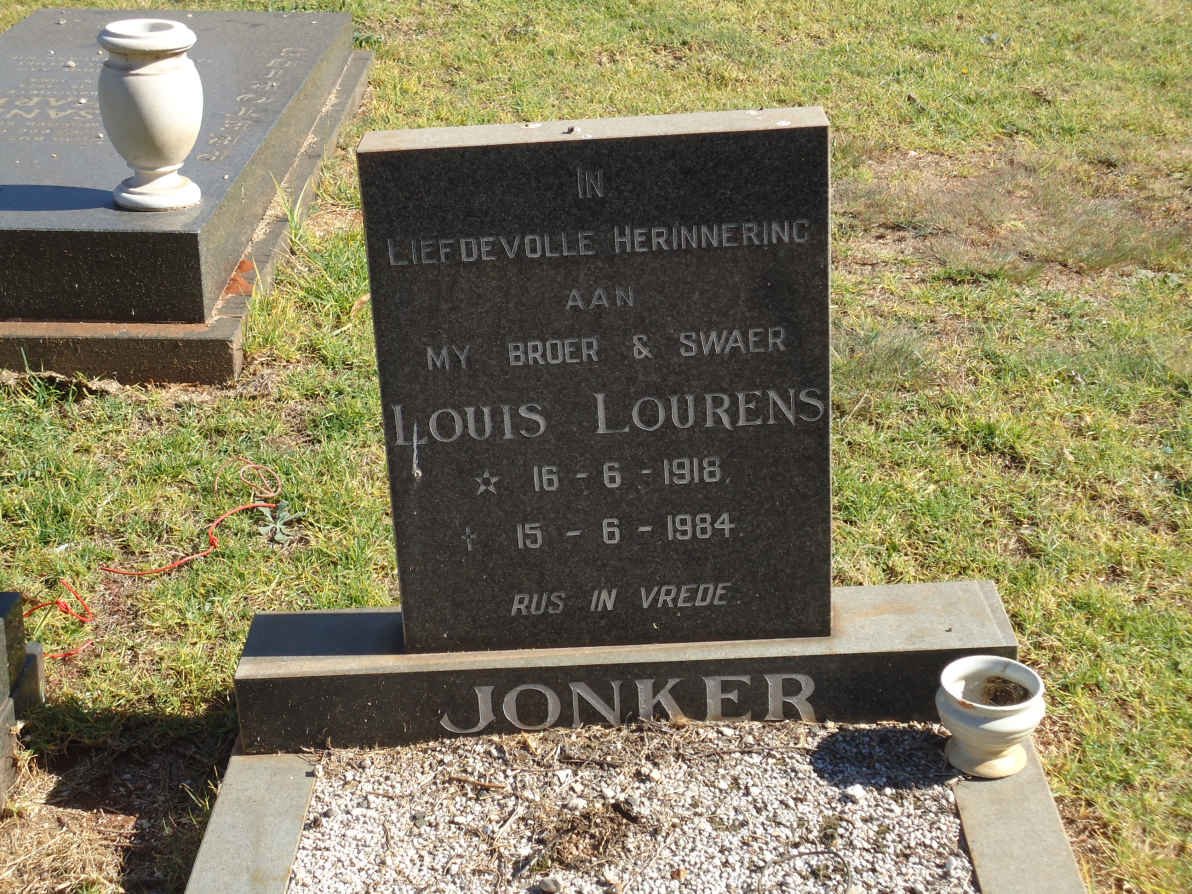 JONKER Louis Lourens 1918-1984
