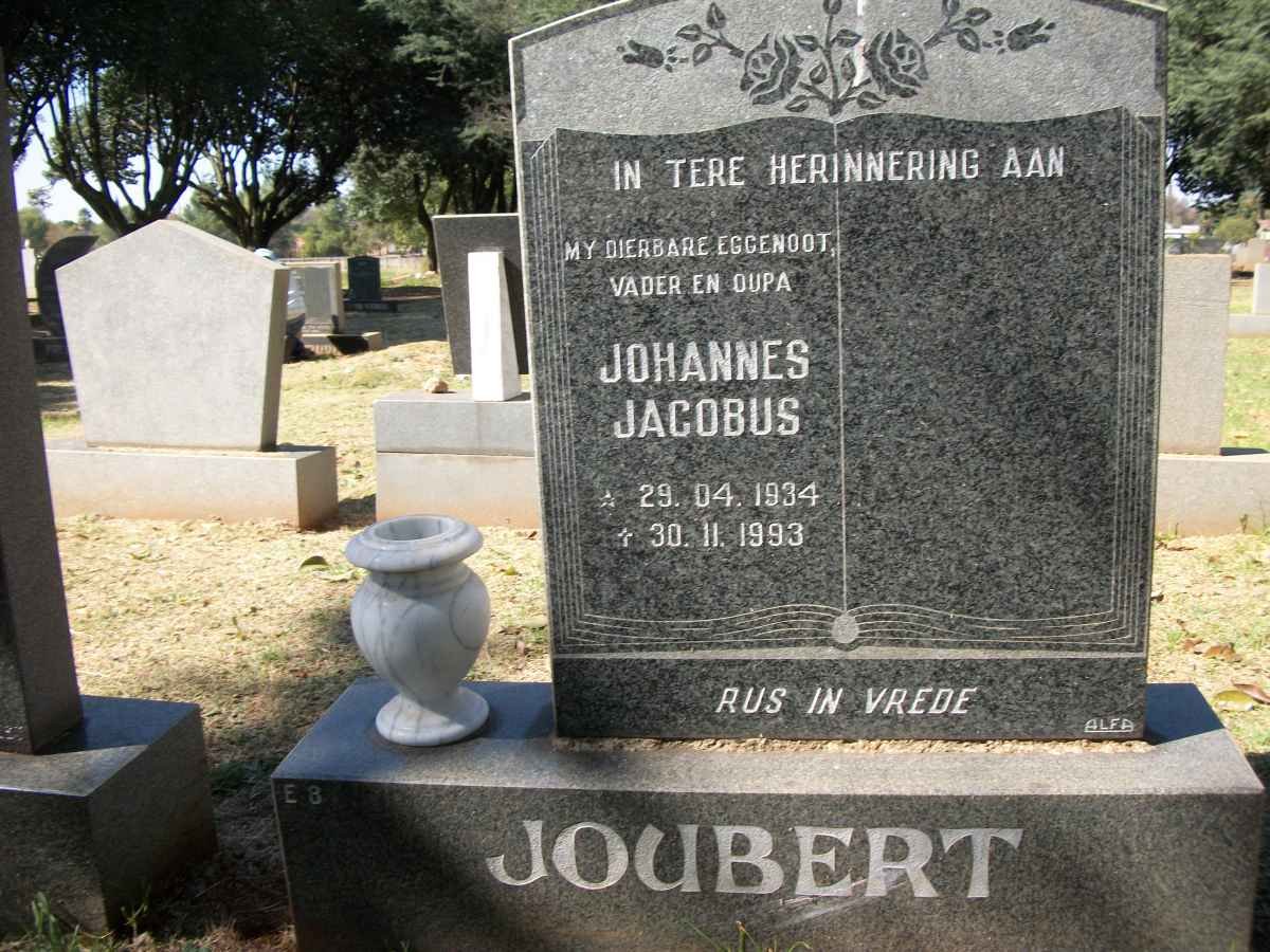 JOUBERT Johannes Jacobus 1934-1993