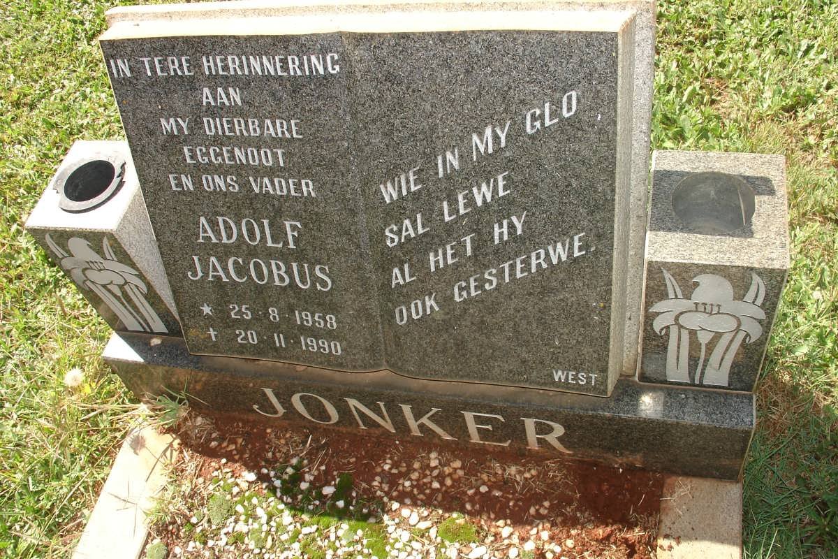 JONKER Adolf Jacobus 1858-1990