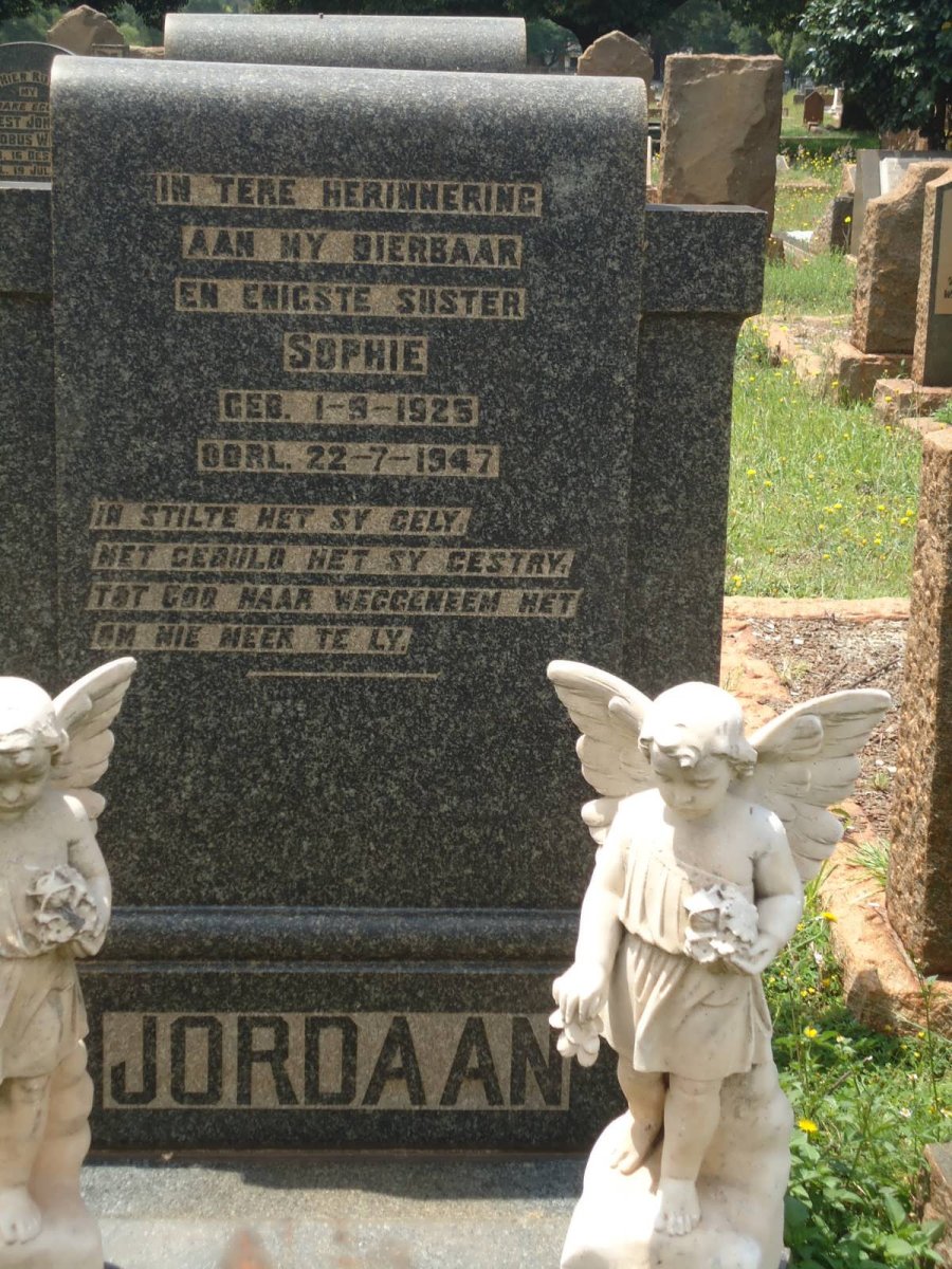 JORDAAN Sophie 1925-1947