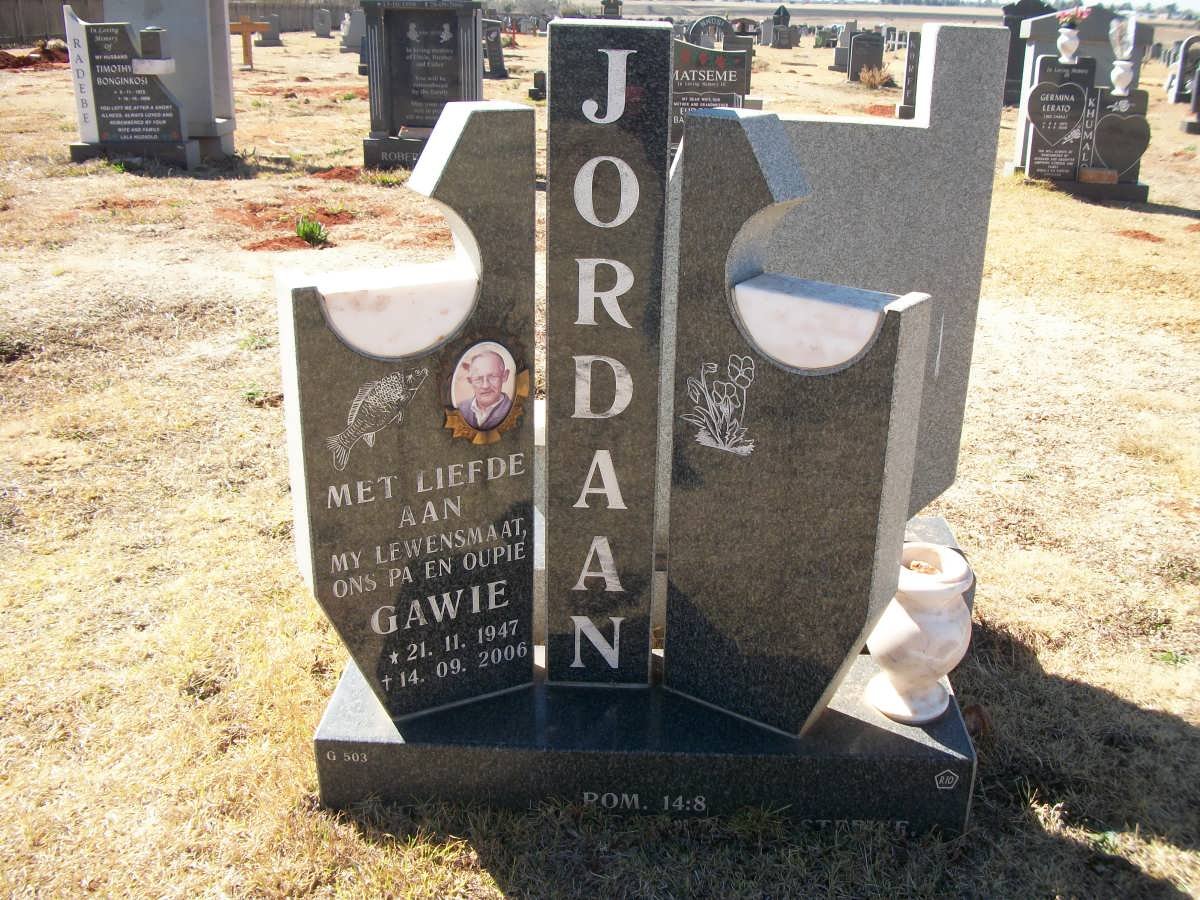 JORDAAN Gawie 1947-2006